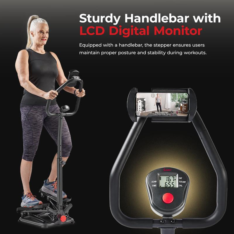 Twist Stair Stepper with LCD Monitor