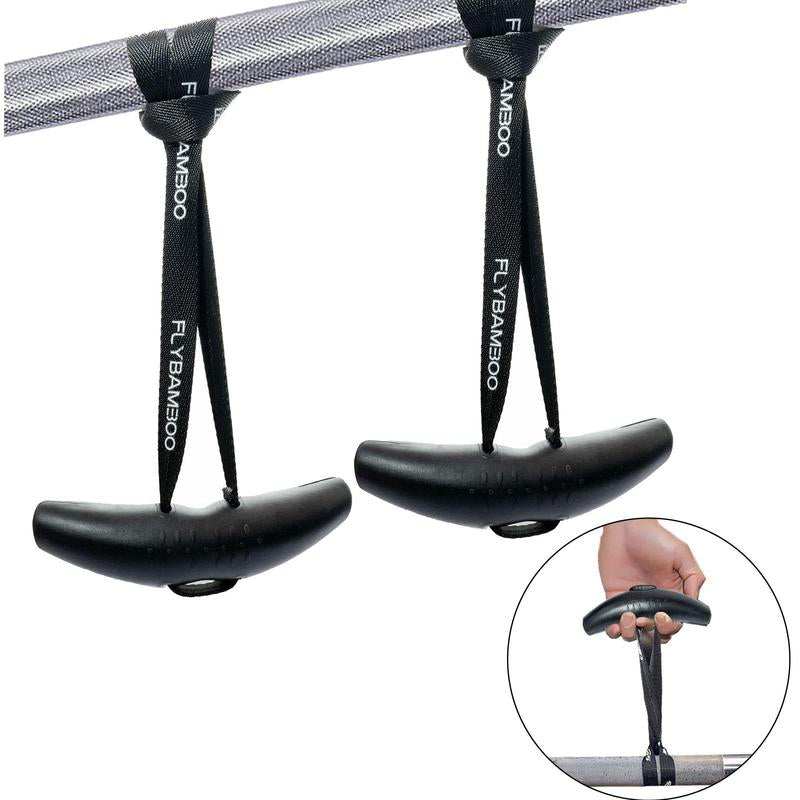 2Pcs/Set Portable Pull-Up Handle, Multi-Purpose Ergonomic Non-Slip Grip, Gym Exercise Aid Tool for Fitness Slimming Bodybuilding Training